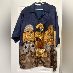 Men's Graphic Navy Shirt